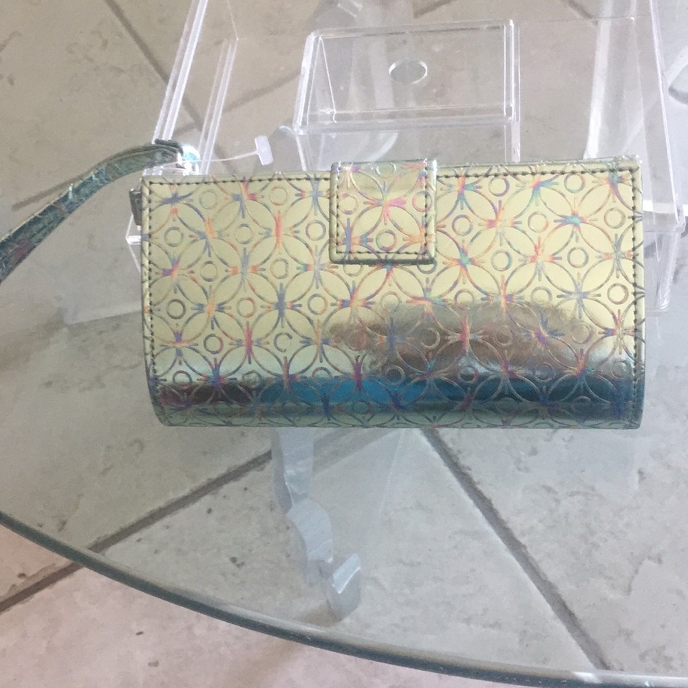 Mint green wristlet